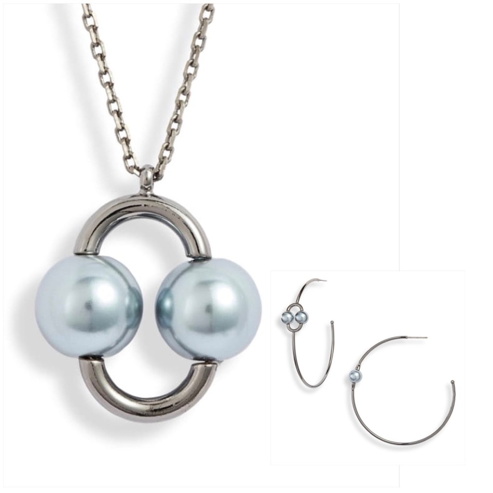 Kate Spade Matching Hoops and Pendant